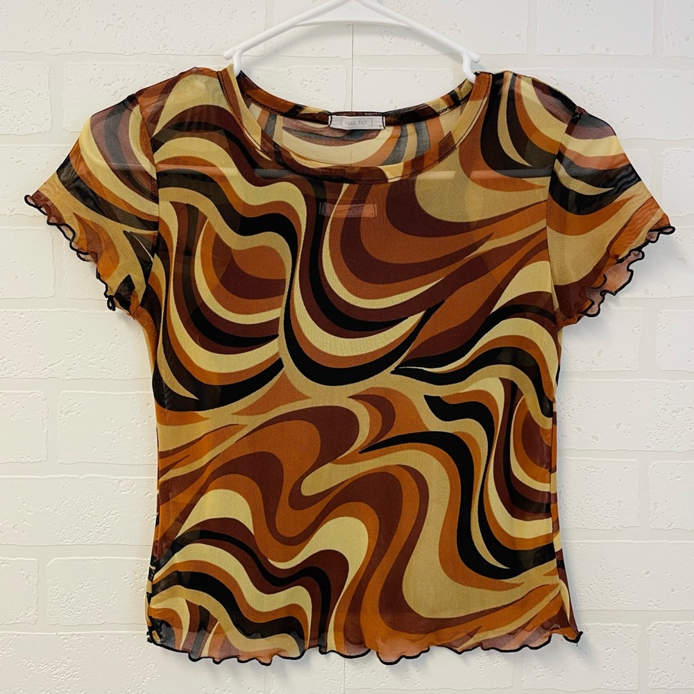 Full Tilt Womens Cropped Top and Undershirt size M